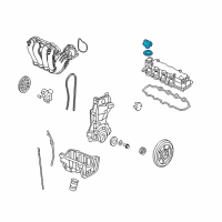 OEM 2004 Honda Civic Cap Assembly, Oil Filler Diagram - 15610-PZA-A02