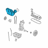 OEM 2007 Honda Civic Chamber, Intake Manifold Diagram - 17110-RMX-000