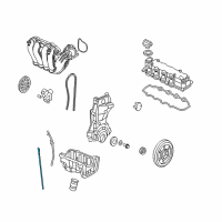 OEM 2010 Honda Civic Dipstick, Oil Diagram - 15650-RMX-014