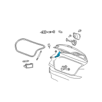 OEM 2009 Dodge Avenger Hinge-Deck Lid Diagram - 5155000AH