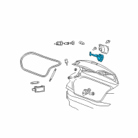 OEM 2011 Chrysler 300 Latch-DECKLID Diagram - 4589217AF