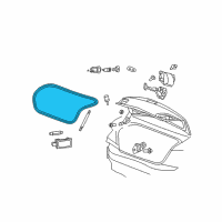 OEM 2010 Dodge Avenger WEATHERSTRIP-DECKLID Diagram - 5076666AD