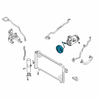 OEM Infiniti G35 Clutch Assy-Compressor Diagram - 92660-AL500