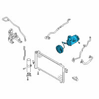 OEM 2005 Infiniti G35 Compressor-Cooler Diagram - 92600-AM80A