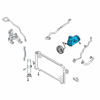 OEM 2004 Infiniti G35 A/C Compressor Diagram - 92610AM800