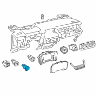 OEM 2022 Toyota Corolla Fuel Door Switch Diagram - 84841-12010