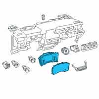 OEM 2020 Toyota Corolla Cluster Assembly Diagram - 83800-1AM10