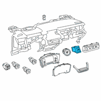 OEM 2020 Toyota Corolla Hazard Switch Diagram - 84332-02390