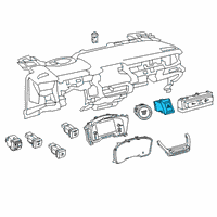 OEM 2022 Toyota Corolla Cross Hazard Switch Diagram - 84332-02390