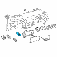 OEM Toyota Venza Wiper Switch Diagram - 84871-60060