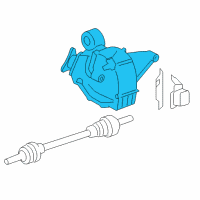 OEM Pontiac Solstice Differential Assembly Diagram - 25968536