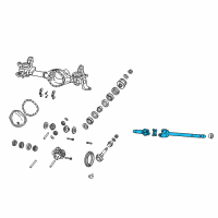 OEM Ram 2500 Axle Shaft Diagram - 68065427AB