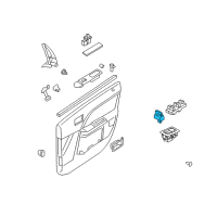 OEM Ford Freestyle Lock Switch Diagram - 5F9Z-14028-AAC