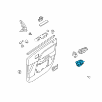 OEM 2005 Ford Five Hundred Memory Switch Diagram - 5F9Z-14776-AAA