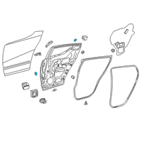 OEM 2022 Toyota Corolla Cross Door Shell Hole Plug Diagram - 90950-06115