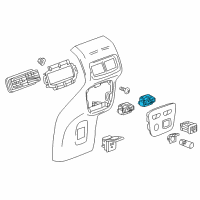 OEM Chevrolet Equinox Seat Heat Switch Diagram - 23319461