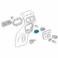 OEM Chevrolet Equinox SWITCH ASM-R/SEAT HTR *BLACK Diagram - 84693337