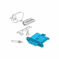 OEM Ford F-350 Super Duty ECM Diagram - 8C3Z-12A650-EDC