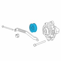 OEM Hyundai Santa Fe Pulley-Generator Diagram - 37321-38400