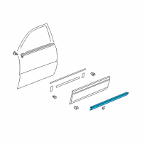 OEM 2000 Lexus RX300 Moulding, Front Door Outside, Lower RH Diagram - 75735-48010