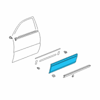 OEM Lexus RX300 Moulding, Front Door, Outside RH Diagram - 75731-48900-A4