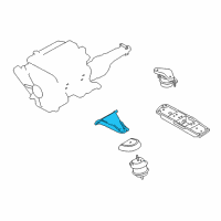 OEM Infiniti M45 Bracket Engine Mounting Rh Diagram - 11233-EH00A