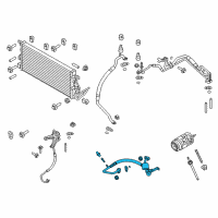 OEM 2014 Ford Explorer AC Tube Diagram - GB5Z-19972-A