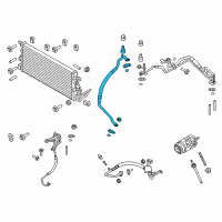 OEM Ford Police Interceptor Utility AC Line Diagram - DB5Z-19867-E