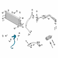 OEM 2017 Ford Explorer Drier Diagram - GB5Z-19959-A