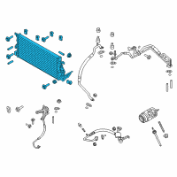 OEM Ford Police Interceptor Utility Condenser Diagram - DB5Z-19712-F