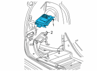 OEM Cadillac XT6 Module Diagram - 84992819