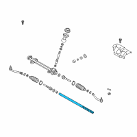 OEM 2014 Kia Sorento Rack Assembly-Power Steering Gear Box Diagram - 577104Z000