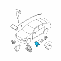 OEM 2017 Nissan 370Z Sensor Assy-Side Air Bag, RH Diagram - K8836-1MA0B