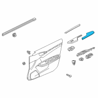 OEM 2020 Honda Civic Armrest Assembly, Right Front Door Lining (Deep Black) (Leather) Diagram - 83503-TEG-J11ZA