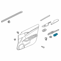 OEM 2019 Honda Civic Switch Assembly, Power Window Master Diagram - 35750-TEG-A42