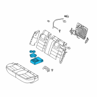 OEM 2007 Mercury Milan Armrest Assembly Diagram - 6E5Z-5467112-AG