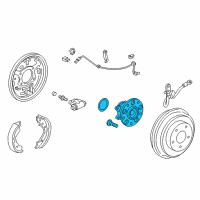 OEM 2013 Honda Civic Bearing Assembly, Rear Hub Unit Diagram - 42200-TR3-901