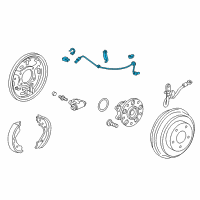 OEM 2012 Honda Civic Sensor Assembly, Right Rear Diagram - 57470-TR3-A02