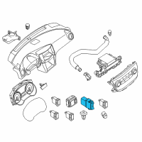 OEM 2015 Nissan 370Z Switch Assy-Trunk Opener Diagram - 25380-JF00A