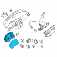 OEM Nissan Instrument Speedometer Cluster Diagram - 24810-9AM0D