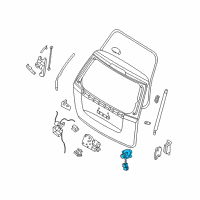 OEM Hyundai Back Door Key Sub Set Diagram - 81250-4JA00