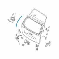 OEM Hyundai Entourage WEATHERSTRIP Assembly-TAILGATE A/PINCH, LH Diagram - 83130-4D100