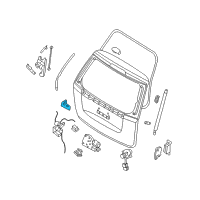 OEM 2012 Kia Sedona Tail Gate Outside Handle Assembly Diagram - 817204D000