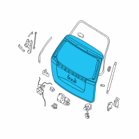 OEM 2007 Hyundai Entourage Panel Assembly-Tail Gate Diagram - 73700-4J011