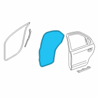 OEM 2006 Ford Freestyle Door Weatherstrip Diagram - 5F9Z-7425325-AC