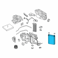 OEM 2021 Ford Expedition Heater Core Diagram - FL3Z-18476-B