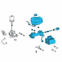 OEM 2015 Toyota Tacoma Master Cylinder Diagram - 47025-04081