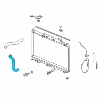 OEM 2013 Honda Accord Hose, Water Lower Diagram - 19502-5G0-A50