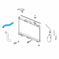 OEM Honda Accord Hose, Water Upper Diagram - 19501-5G0-A01