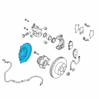 OEM 2013 Nissan Murano Plate-BAFFLE Diagram - 41151-1AV0B